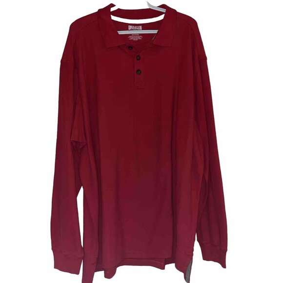 Duluth Other - Duluth Trading Men's 2XL RED Long Sleeve Polo Shirt 3 Buttons